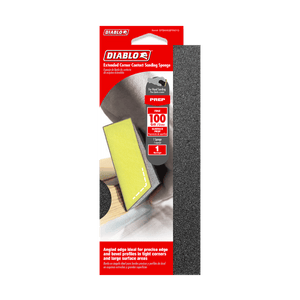 DIABLO DFBANGBFIN01G 8" x 3" x 1" 100-Grit Extended Corner Contact Sanding Sponge