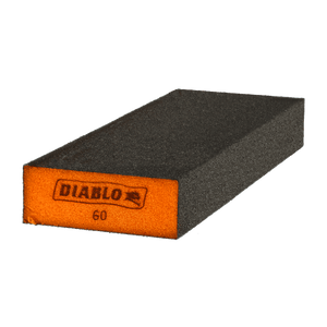 DIABLO DFBBLOCBMD01G 8" x 3" x 1" 60-Grit Extended Flat Edge Sanding Sponge