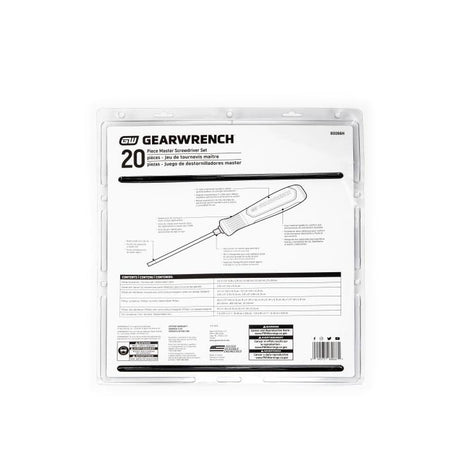 GEARWRENCH 80066H 20 Piece Phillips®/Slotted/Torx® Dual Material Screwdriver Set