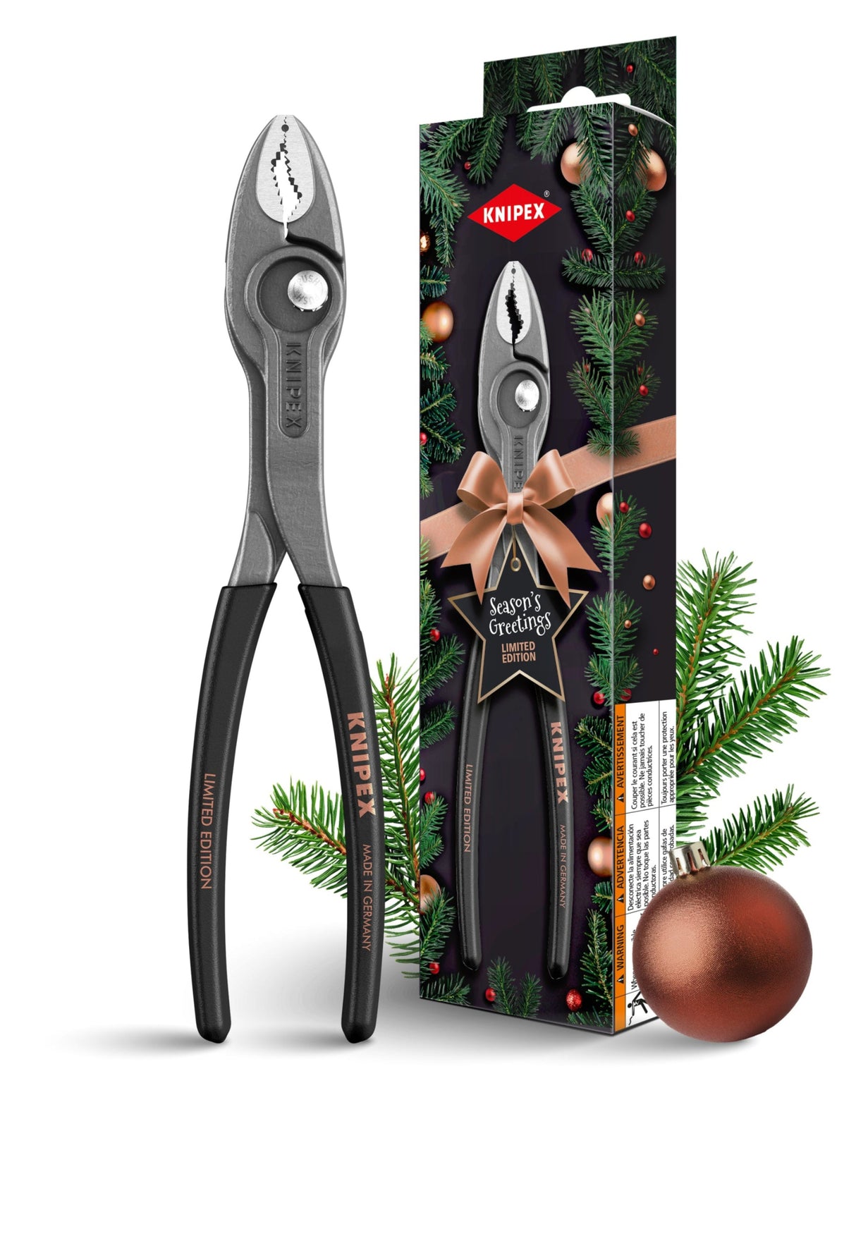 Knipex 8" 2025 Holiday TwinGrip Pliers