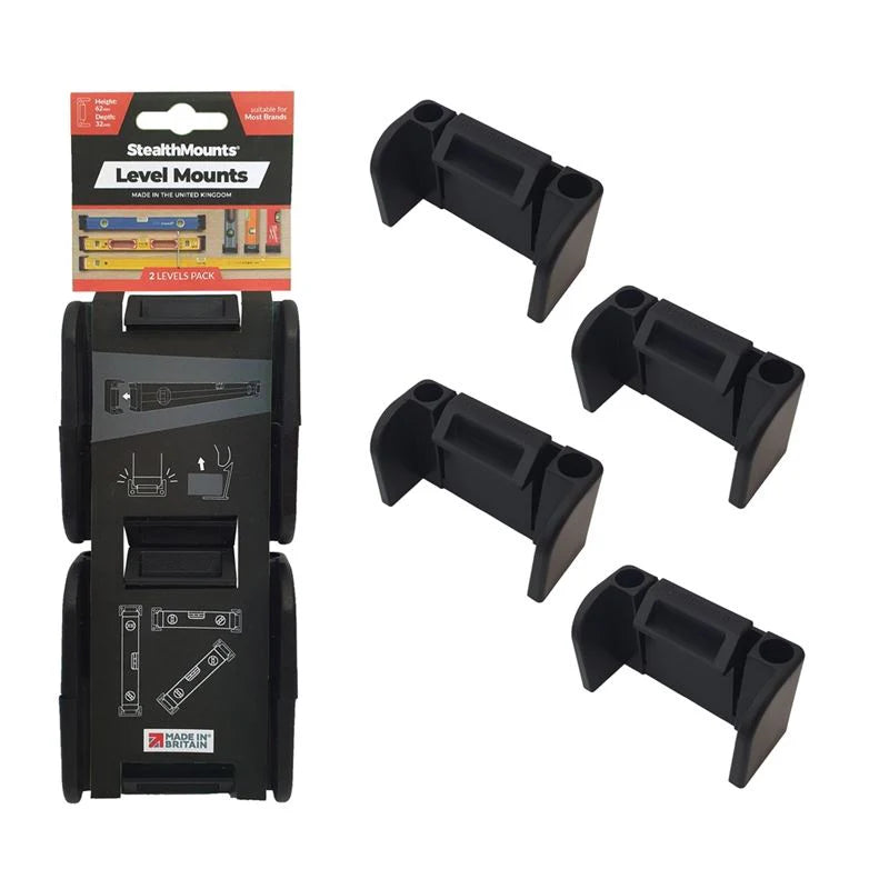 StealthMount OM-LM-BLK-2 Level Mounts, 2 Pack