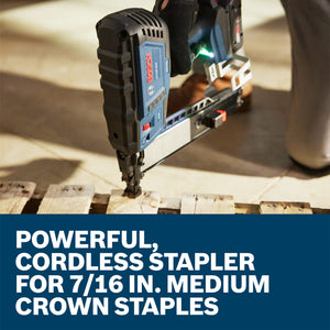 Bosch GTH18V-50MN 18V Brushless 16-Gauge 7/16 In. Medium Crown Stapler