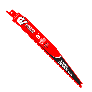 DIABLO DS0906CWSA 9" 5/7 TPI AMPED™ Demo Demon™ Carbide Teeth Reciprocating Saw Blade for Nail-Embedded Wood