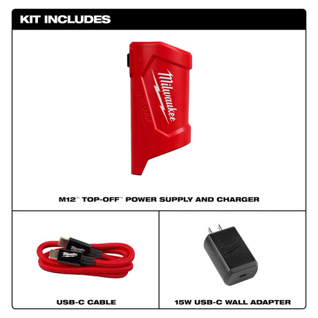 MILWAUKEE 48-59-1211 M12™ TOP-OFF™ Power Supply and Charger