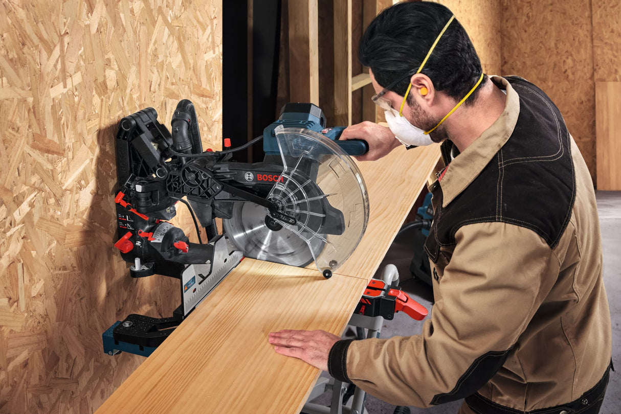 Bosch EXCM341-305GD 12 In. Dual-Bevel Glide Miter Saw
