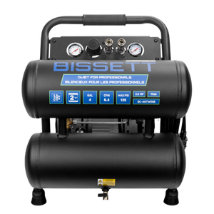BISSETT BC-4GTWINB Beast Twinstack Compressor – 4 Gallon