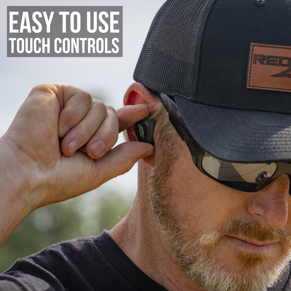 ISOTUNES CALIBER BT touch controls