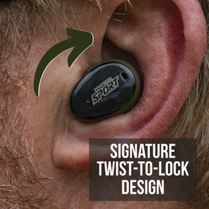 ISOTUNES CALIBER BT twist to lock design