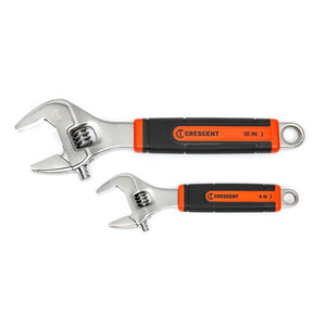 Crescent AC3610CVS 2 Piece 6" & 10" Quick-Fit-Jaw Adjustable Wrench Set