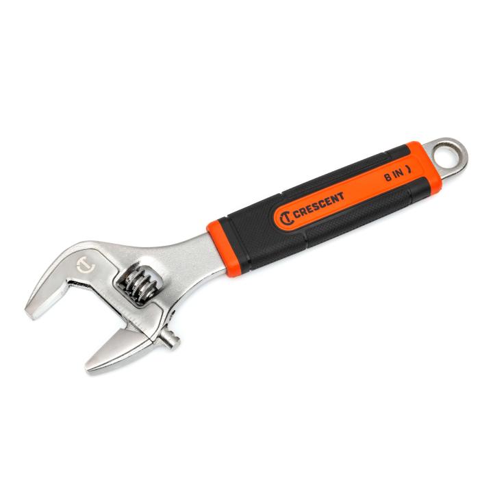 Crescent AC38CVS 8" Adjustable Wrench with Quick-Fit-Jaw