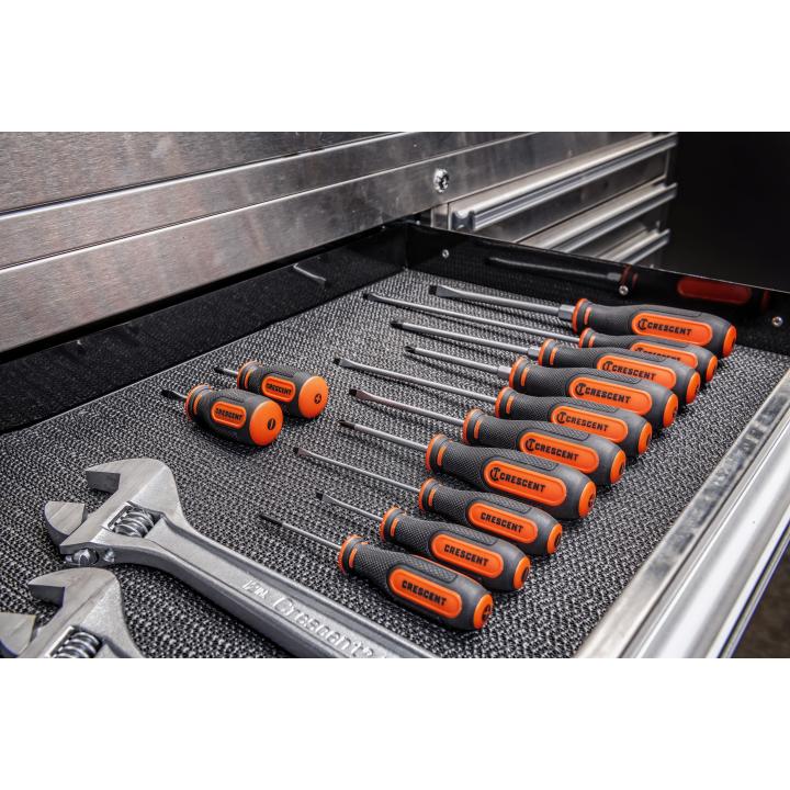 Crescent CSDS12PCSET 12 Piece Dual Material Screwdriver Set