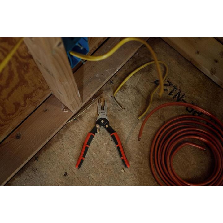 CRESCENT PS20509C 8" Pro Series Dual Material Lineman Compound Action Cutting Pliers
