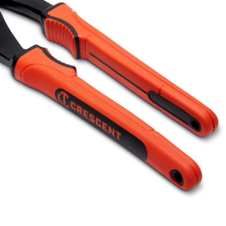 Crescent RTZ212CGR 12" Z2 K9™ Straight Jaw Tongue and Groove Plier with Dual Material Rawhide Handle