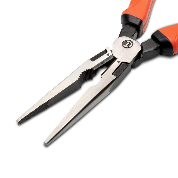 Crescent Z6548CGR-06 8" Z2 Long Nose Plier with Dual Material Grip Rawhide Handle