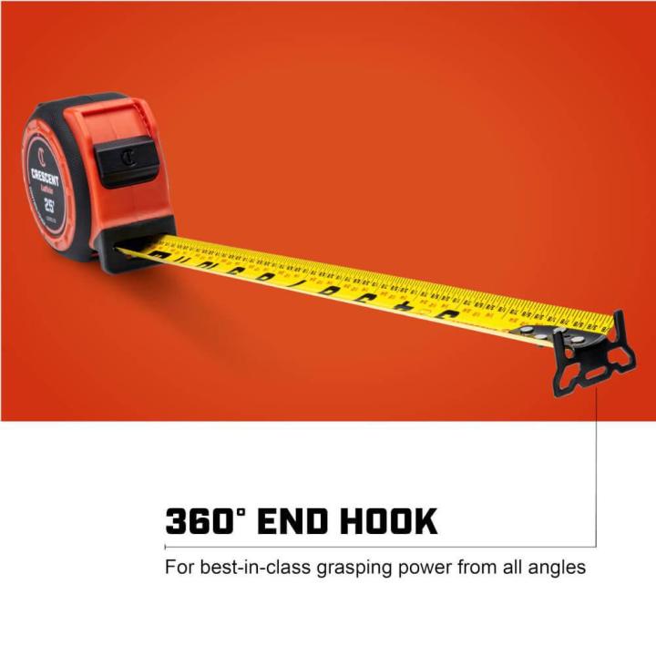 Crescent L1025C-02 1-3/16" x 25' CONTROLTOUCH Tape Measure