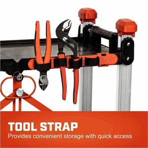 CRESCENT F3SCBL SITERUNNER 3 Shelf Folding Jobsite Cart