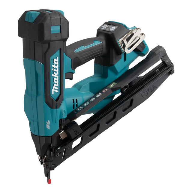 Makita nail gun on a white background