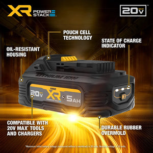 DEWALT DCBP520G DEWALT® 20V MAX* XR(r) Oil-Resistant 5Ah Battery
