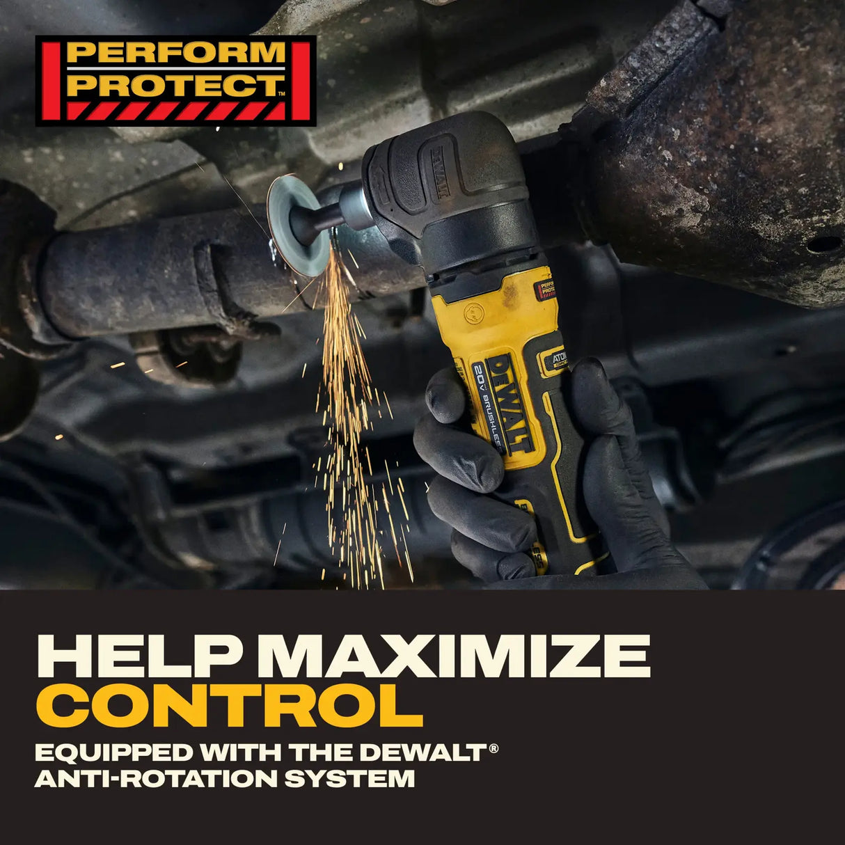 DEWALT DCG422B DEWALT® 20V MAX* ATOMIC™ Right Angle Die Grinder (Tool Only)