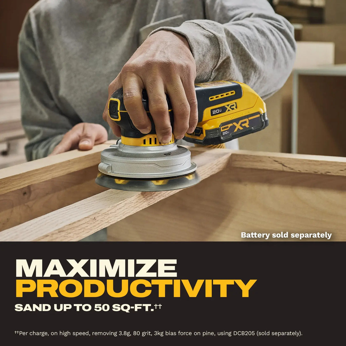 DEWALT DCW211B 20V MAX* XR® 5 in. Random Orbit Sander (Tool Only)