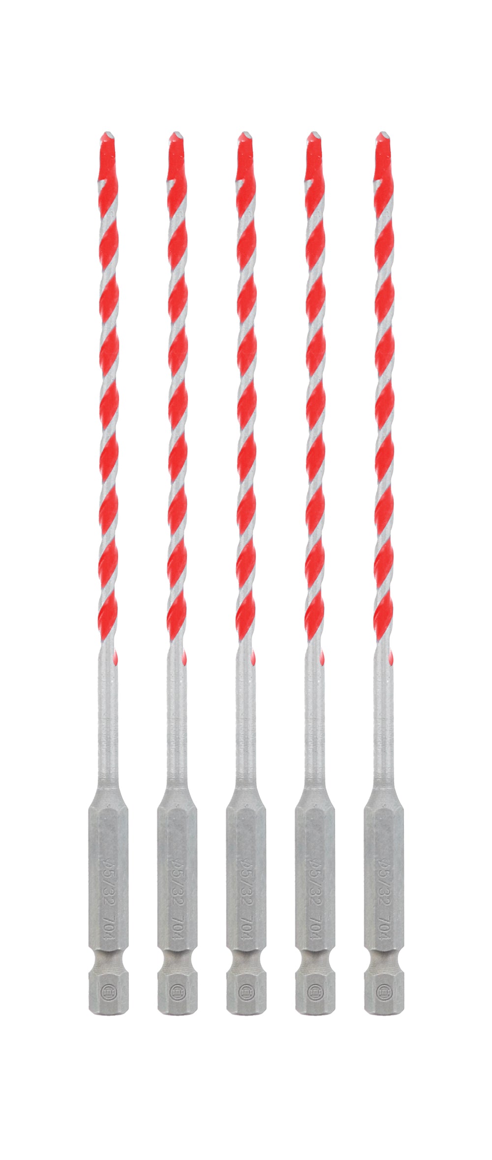 Diablo DMARG1020-P5 5/32" x 3" x 6" SPEEDemon™ Red Granite Carbide-Tipped Hammer Drill Bits (5-Pack)