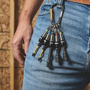 DEWALT DWAFHLDKC5 DEWALT® Keyring Bit Holder Set