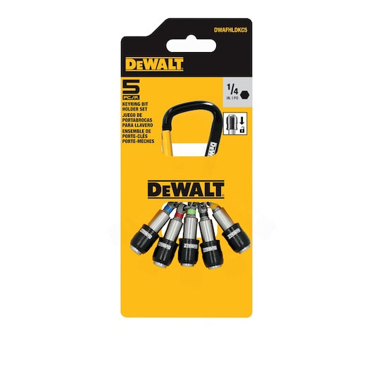DEWALT DWAFHLDKC5 DEWALT® Keyring Bit Holder Set