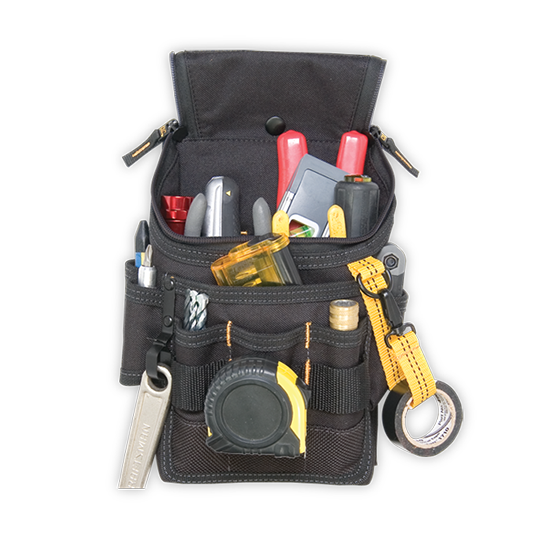 Kuny's EL1524 Medium Ziptop Utility Pouch - 11 Pockets