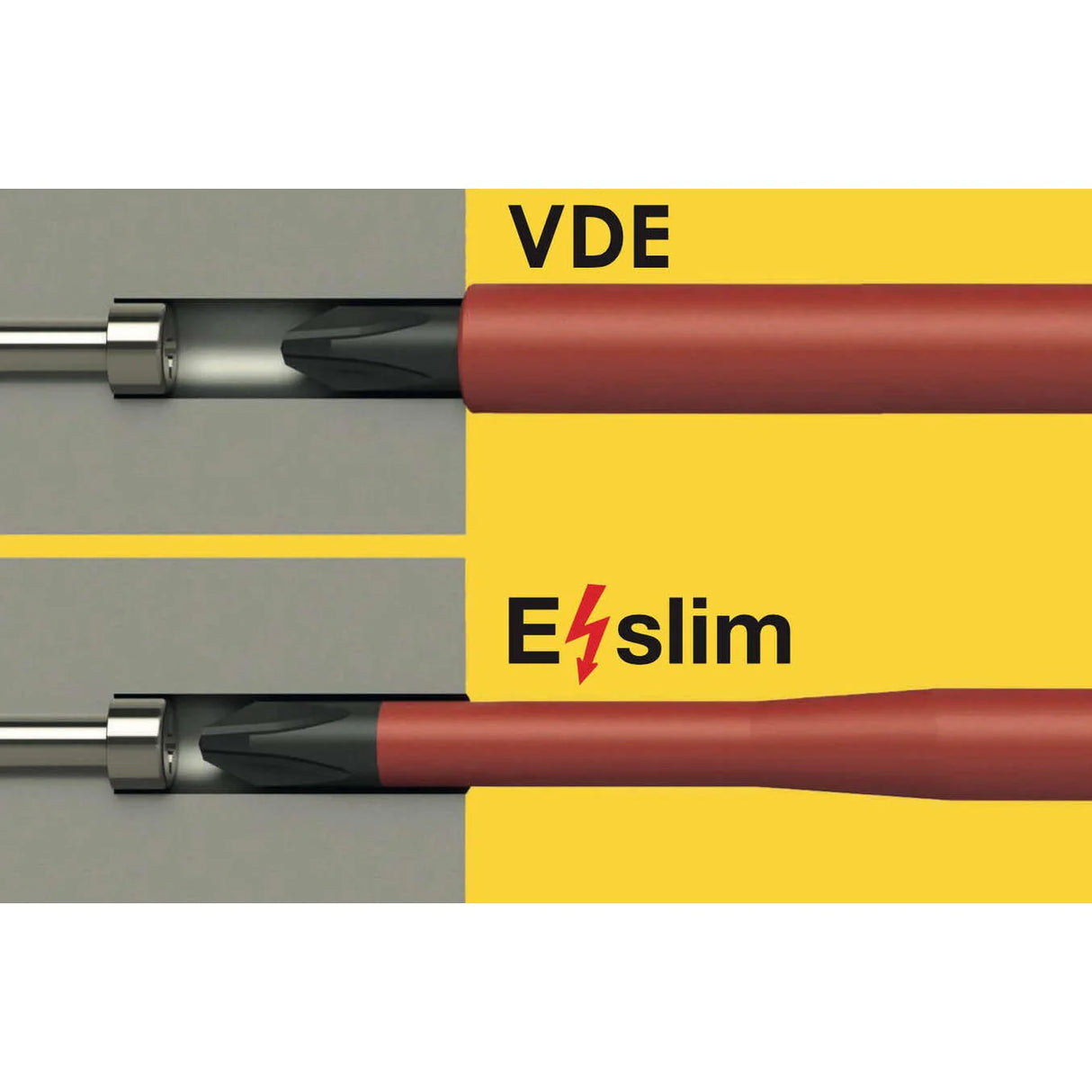 Felo SD ERGONIC VDE E-slim Square SQ 1 x 100