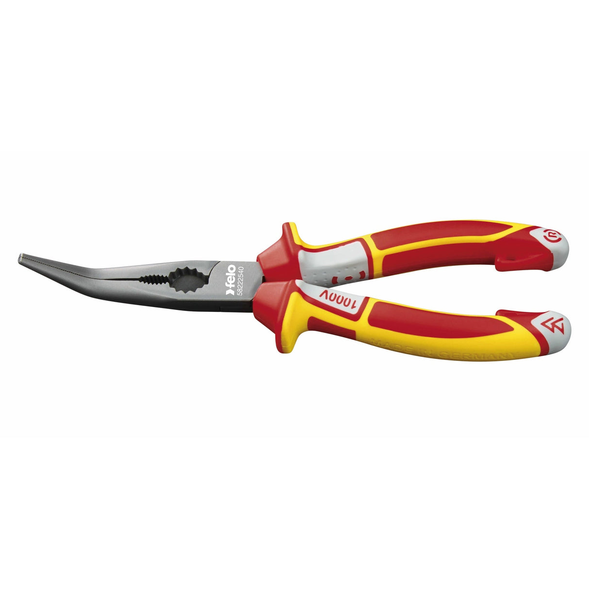 Felo Chain Nose Pliers VDE 3C bent 45° 205 mm - 8"