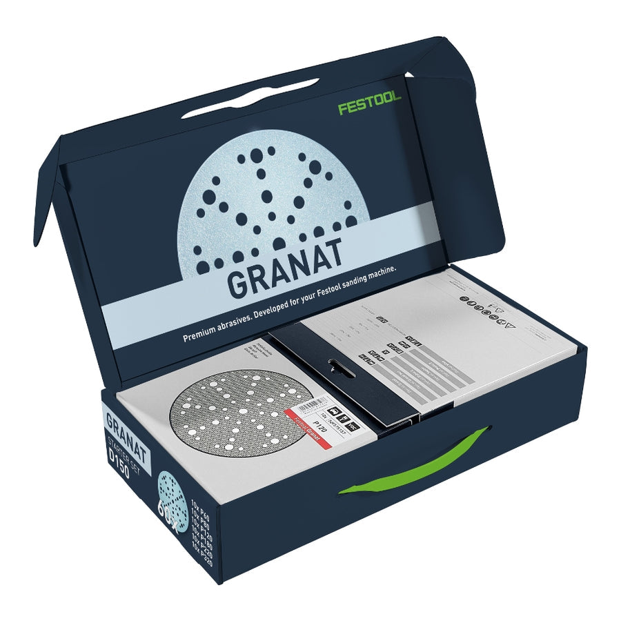 FESTOOL 578166 6" Granat Assortment STF D150/48 GR-Set
