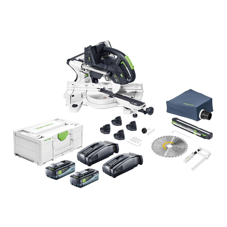 FESTOOL KSC 60 EB 8,0 I-Plus Cordless Miter Saw Combo