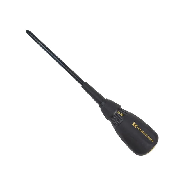 Fujiya Kurokin 526K-BG #2 Phillips Screwdriver, 150mm Shaft (236mm OAL)