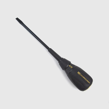 Fujiya Kurokin 566K-BG Slotted Screwdriver | 6mm Tip x 150mm Shaft (236mm OAL)