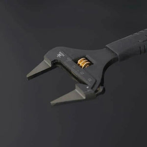 Fujiya Kurokin FLT-38-BG Slim Jaw Adjustable Wrench with Grip Handle