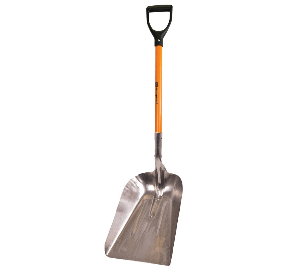 ROK G000224  Aluminum Grain Scoop Shovel with Fiberglass Handle