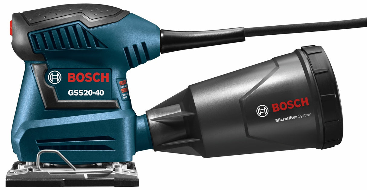 Bosch 2-Tool Combo Kit with 5 In. Single-Speed Palm Random Orbit Sander/Polisher and 1/4-Sheet Orbital Finishing Sander