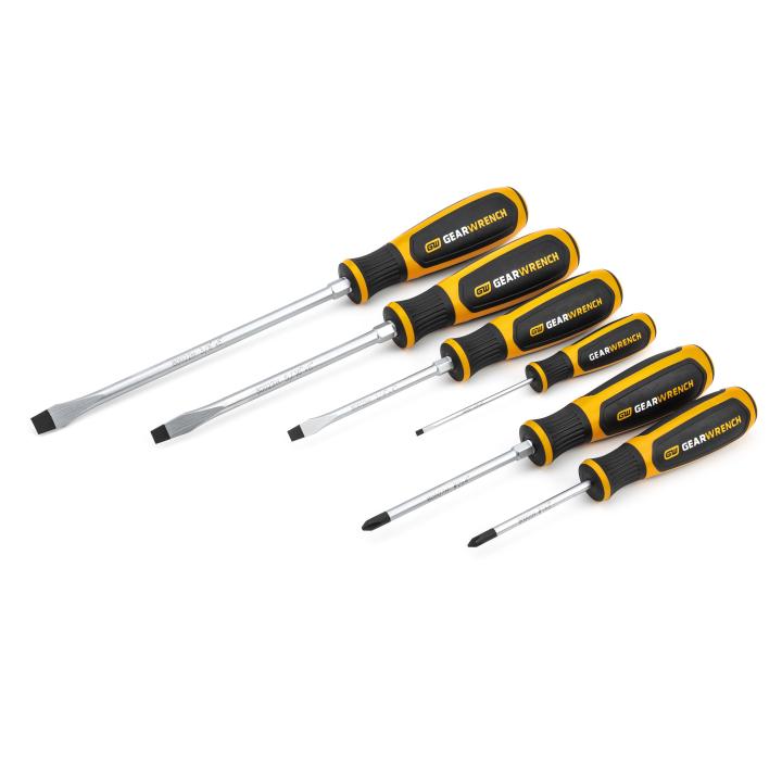 GEARWRENCH 80050H 6 Piece Phillips®/Slotted Dual Material Screwdriver Set