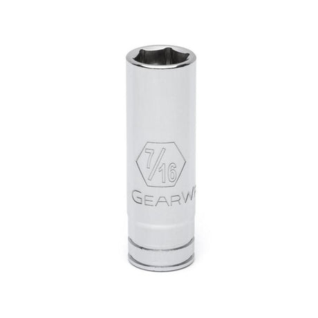 GEARWRENCH 80122D 1/4" Drive 6 Point Deep SAE Socket 7/16"