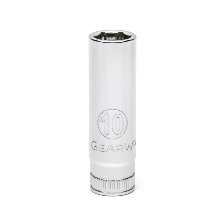 GEARWRENCH 80145 1/4" Drive 6 Point Deep Metric Socket 10mm