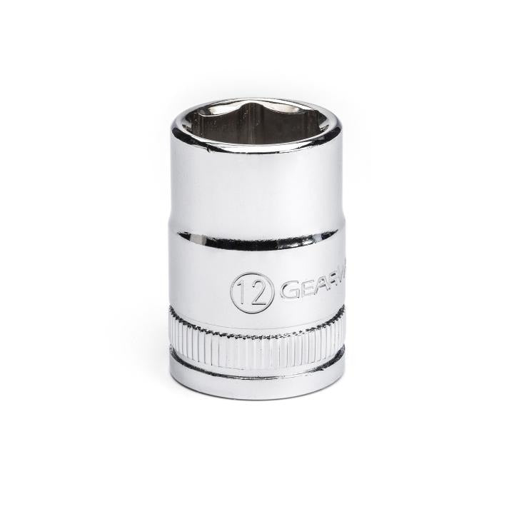 GEARWRENCH 80380 3/8" Drive 6 Point Standard Metric Socket 12mm