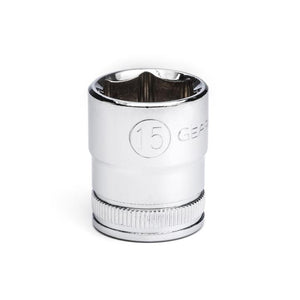 GEARWRENCH 80383 3/8" Drive 6 Point Standard Metric Socket 15mm