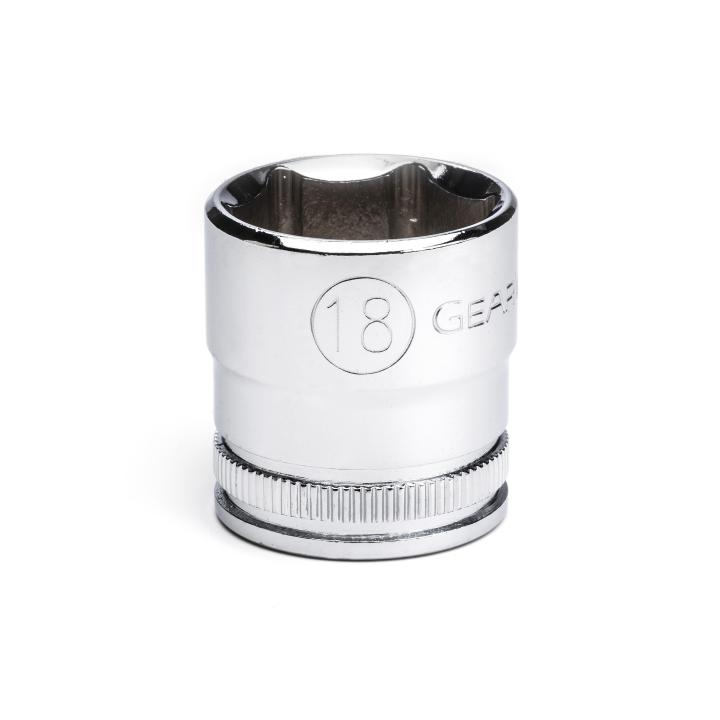 GEARWRENCH 80386 3/8" Drive 6 Point Standard Metric Socket 18mm