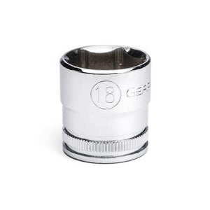 GEARWRENCH 80386 3/8" Drive 6 Point Standard Metric Socket 18mm