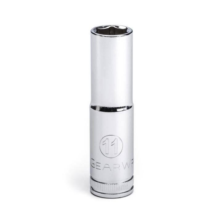 GEARWRENCH 80393D 3/8" Drive 6 Point Deep Metric Socket 11mm