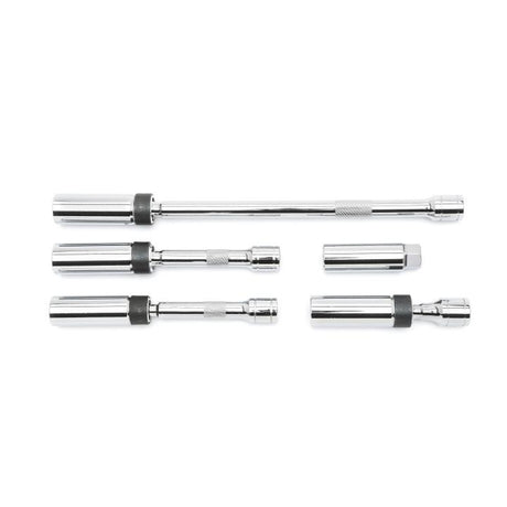 GEARWRENCH 80601 5 Piece 3/8" Drive 6 Point Magnetic Swivel Spark Plug Socket Set