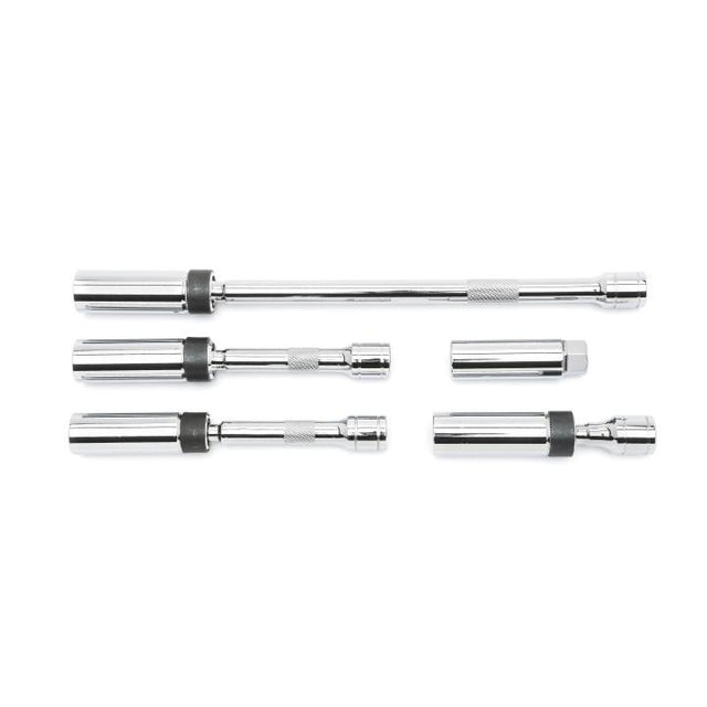 GEARWRENCH 80601 5 Piece 3/8" Drive 6 Point Magnetic Swivel Spark Plug Socket Set