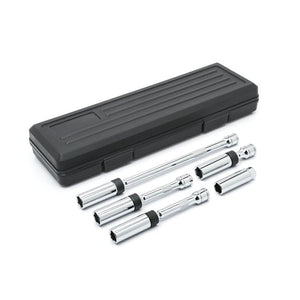 GEARWRENCH 80601 5 Piece 3/8" Drive 6 Point Magnetic Swivel Spark Plug Socket Set