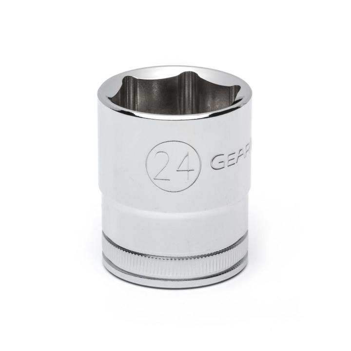 GEARWRENCH 80636D 1/2" Drive 6 Point Standard Metric Socket 24mm