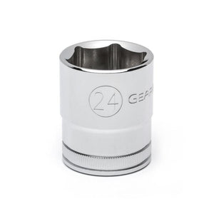 GEARWRENCH 80636D 1/2" Drive 6 Point Standard Metric Socket 24mm